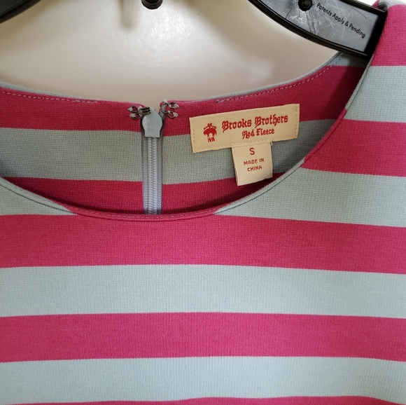 Brooks Brothers Red Fleece Striped A-Line Dress Sz S - Picture 8 of 9